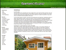 Tablet Screenshot of gartenhaeuser.com